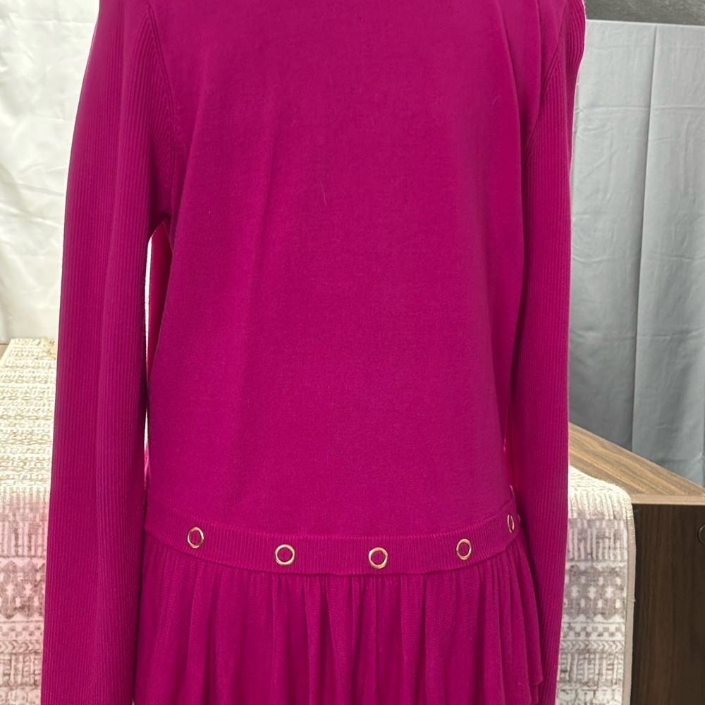 Cache Fuchsia Ruffled Cardigan - Picture 3 of 10